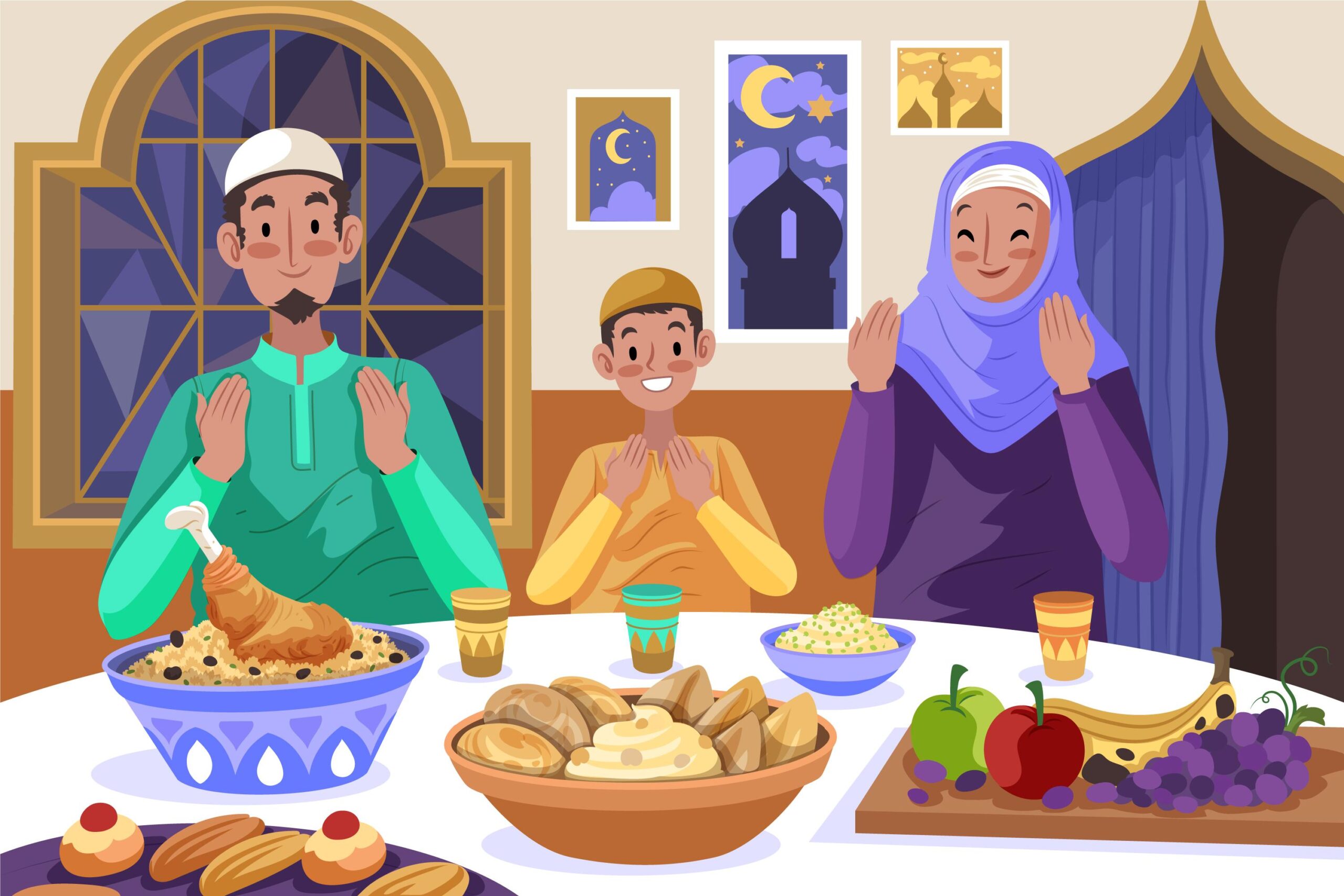 jamuan makan tamu, buka bersama, iftar together, makan bersama keluarga