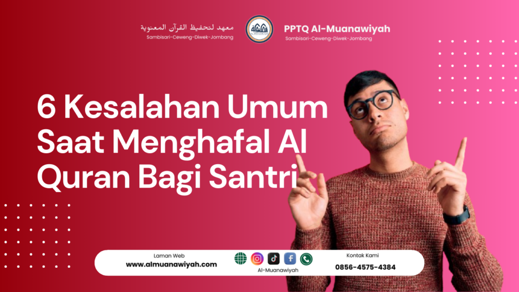 gambar laki laki menunjuk kesalahan umum menghafal al quran