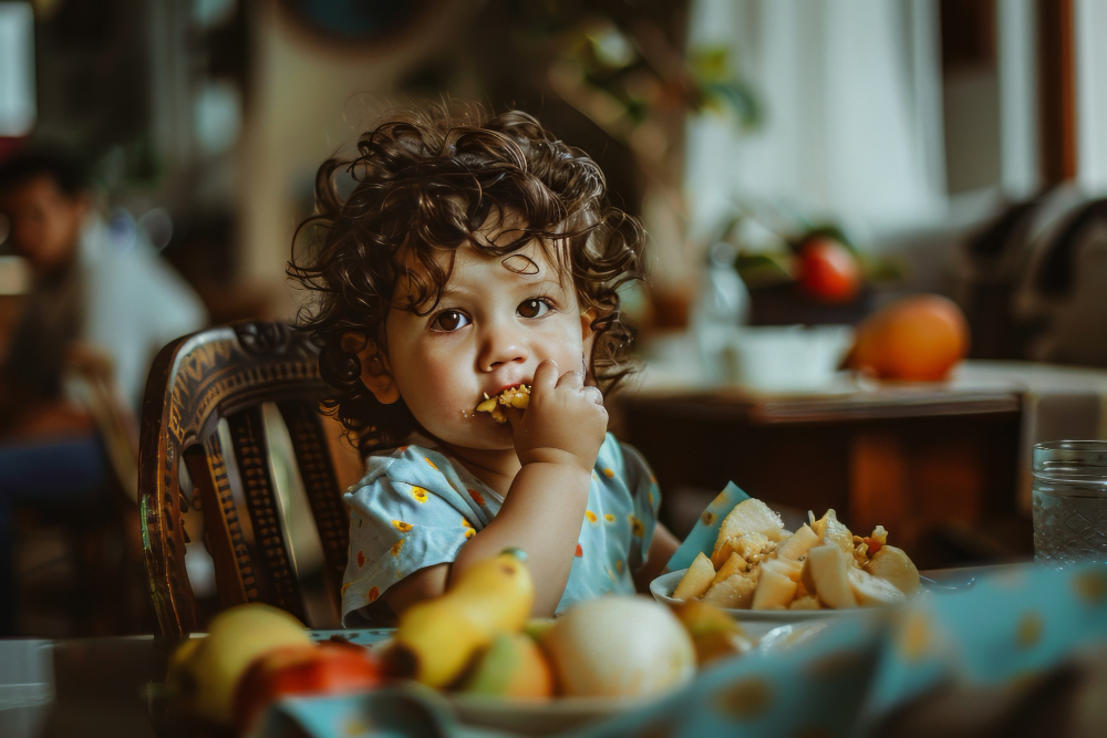 gambar anak makan lahap ilustrasi sahur dalam hukum anak berpuasa Ramadhan