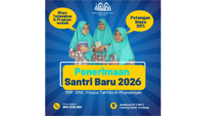 poster penerimaan santri baru pondok tahfidz putri jombang
