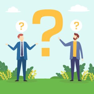 gambar ilustrasi pria bertanya contoh isi hadits arbain ke-9