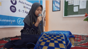gambar santri Al Muanawiyah lomba MHQ dalam semarak milad Al Muanawiyah
