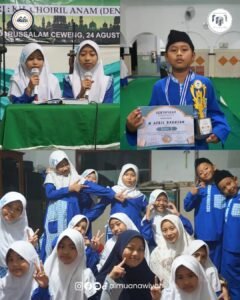 gambar anak-anak dan guru TPQ Darussalam Ceweng dalam santri mengajar TPQ