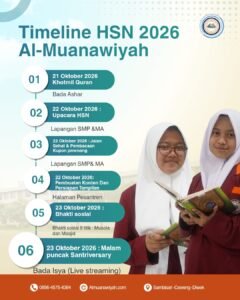 foto poster rangkaian acara HSN Al Muanawiyah 2026 